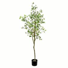 Artificial Milan Leaf Tree In Pot In 2020 Potted Trees Faux Olive Tree Office Trees
