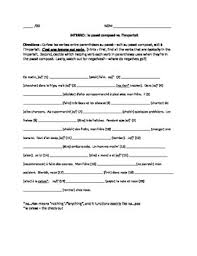 Imparfait Vs Passe Compose 2 Quizzes Quiz Word Doc Teaching Tips
