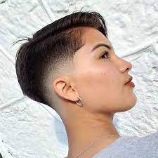 A Totally Feminine Barbershop Look Short Hair Styles Very Short Haircuts Very Short Hair