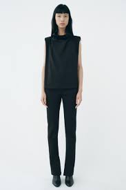 ÁO CỔ CAO CÓ ĐỆM VAI ZW COLLECTION - Màu đen | ZARA Vietnam