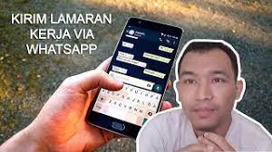 Cv atau curriculum vitae ini memang sangat dibutuhkan untuk anda yang ingin melamar pekerjaan. Cara Kirim Lamaran Lewat Whatsapp Youtube
