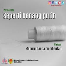 Seperti kerbau dicucuk hidung, saya mengangguk saja. Dewan Bahasa Dan Pustaka On Twitter Peribahasa Peribahasa Dekadbahasakebangsaan Bahasajiwabangsa Malaysiamembaca Klwbc2020