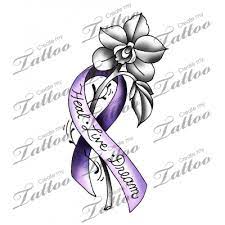 Marketplace Tattoo Survivor Ribbon Flower 28052 Flower Wrist Tattoos Cancer Ribbon Tattoos Pink Ribbon Tattoos