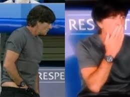 Joachim jogi löw, coach of german national football team. Germany S Coach Gave A Questionable Explanation For Sticking His Hand In His Pants And Sniffing It Sbnation Com
