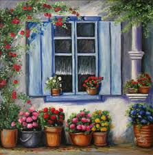 Janela Com Roseira Pesquisa Google Pinturas Window Art Flower Art E Painting