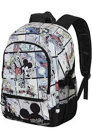 Disney Mickey Mouse Quilted Embroidered 16" Backpack, Grey, L, Mickey  Classic : Amazon.co.uk: Fashion