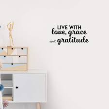Find over 100+ of the best free wall decor images. Amazon Com Vinyl Wall Art Decal Live With Love Grace And Gratitude 11 X 22 Modern Inspirational Positive Quote Sticker For Home Office Bedroom Living Room Classroom Coffee Shop Decor