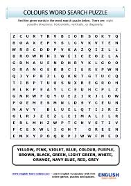 Over the time it's expanded from the original eight teams that made up the sport in 1996 to the current 12 split that are across eastern and western conferenc. Colours Vocabulary Word Search Puzzle In English