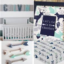 Woodland Trails Nursery Decor Aqua And Navy Blue Nursery Boy Etsy Baby Boy Room Nursery Blue Nursery Boy Woodland Nursery Boy