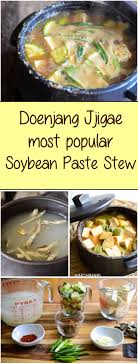 Doenjang Jjigae Korean Soybean Paste Stew Recipe Recipes Korean Food Mandu Recipe