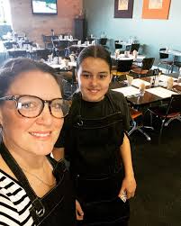 We had our newest recruit help out Saturday night! #greenginger #familytime  #lolachops