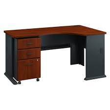 Find large & small office desks, home desks, corner desks, & more in our range at ryman® uk today. Bush Business Furniture Series A Right Corner Desk With Mobile File Cabinet In Hansen Cherry And Galaxy Carrolls Office Furniture