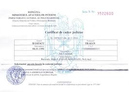 Cererea trebuie acompaniată de dovezi satisfăcătoare de autentificarea extraselor de cazier judiciar eliberate de poliţie sau fbi: BÄƒsescu È™i A FÄƒcut Public Cazierul