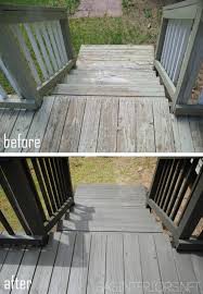 How To Stain A Wood Deck Sas Interiors Wood Deck Painted Wood Deck Deck Makeover