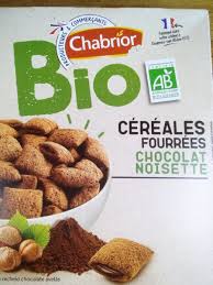Cereales Fourrees Chocolat Noisette Chabrior 375g