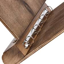 Classeur En Bois Noble Et Solide Pour Fichiers Documents Dossiers A4 Amazon Fr Fournitures De Bureau Classeur A Anneaux Bois Et Cuir Classeur