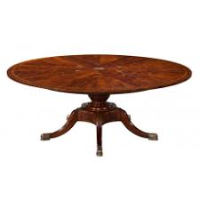 A smooth round table top and a central column with footed base is the most popular style and go with most. Round To Round Extending Dining Tables The Best Selection Online Bernadette Livingston
