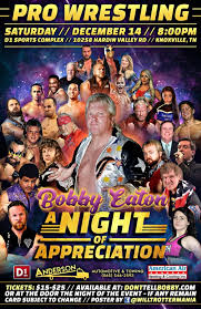 Jun 27, 2021 · the cauliflower alley club announced on saturday night that the wife of bobby eaton and daughter of bill dundee, donna, has passed away. Wrestling News Center Bobby Eaton A Night Of Appreciation Saturday December 14th Knoxville Tn