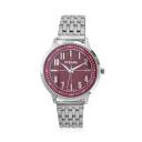 Buy Strada Japanese Movement Wine Red Dial Watch in Stainless ...