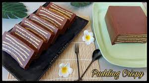 Karena inilah yang membuat kue dengan tekstur kenyal ini diberi nama kue lapis. Begini Cara Buat Puding Krispy Yang Enak Simple Youtube