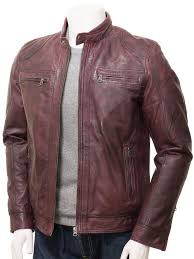 Men S Burgundy Leather Biker Jacket Hs Jackets Mens Casual Outfits Jackets Men Fashion Leather Jacket Men