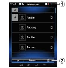 E Guide Renault Com R Link2 Telefoon Telefoonboek