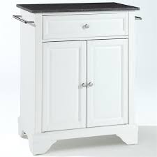 Check spelling or type a new query. Crosley Lafayette Black Granite Top Portable Kitchen Island In White Kf30024bwh