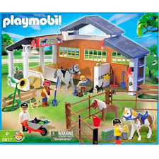 2014 Christmas Playmobil Horse Farm Stable Mega Set 5877 Playmobil Toy Horse Stable Playmobil Toys