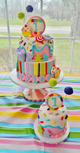 Brylee S 1st Birthday Candyland Cake Smash Cake Candyland Cake Candy Land Birthday Party Candy Birthday Cakes