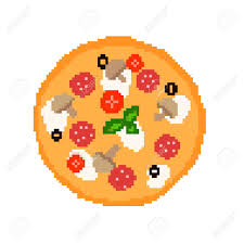 Theme fruit legume alimentation from looms.l.o.pic.centerblog.net. Illustration 8 Bits Pixel Art Dessin Anime Nourriture Pizza Avec Salami Tomates Champignons Olives Mozzarella Basilic Cuit Isole Sur Fond Blanc Vecteur Eps 10 Clip Art Libres De Droits Vecteurs Et Illustration Image 60932163