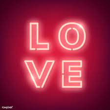 Neon Light Love Word On Red Background Free Image By Rawpixel Com Ningzk V Neon Lighting Neon Signs Neon Sign Art