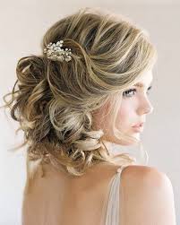 This allows for some of the hair to essentially hang free, and the style is gorgeous. 48 Trendiest Short Wedding Hairstyle Ideas Wedding Forward