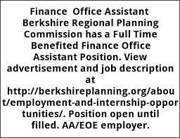 What does an office assistant professional do? Office Assistant Berkshire Regional Planning Commission