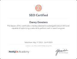 HubSpot Academy SEO Certification