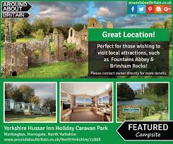 Yorkshire Hussar Inn Holiday Caravan Park Markington Harrogate North Yorkshire England Campsite Holiday Travel A Campsite Caravan Park Holiday Cottage
