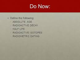 Seriation is a standard method of dating in archaeology. Geologic History Absolute Dating Unit 6 Absolute Age Ppt Download