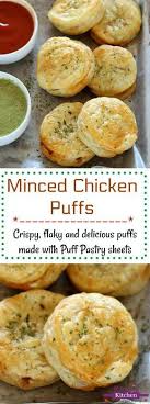 How To Make Minced Chicken Puffs Easy Puff Pastry Appetizer Recipe Minced Chicke Puff Pastry Recipes Appetizers Savory Puff Pastry Holiday Appetizers Recipes