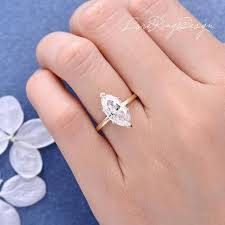 Our collection of classic designs features rings you can love for a lifetime. 3ct Marquise Moissanite Engagement Ring Solitaire Yellow Gold Etsy Engagement Rings Marquise Mens Wedding Rings Gold Minimalist Engagement Ring