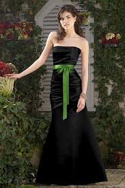 My Wedding Vision Bridesmaids Either Long Black Dress With Lime Green Belt Or Black Bridesmaid Dresses Green Bridesmaid Dresses Lime Green Bridesmaid Dresses