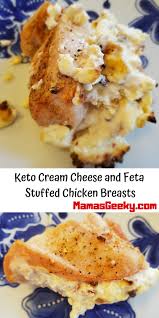 Beat in the vanilla extract, salt and egg. Low Carb Keto Cream Cheese And Feta Stuffed Chicken Breasts