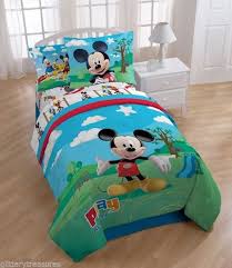 Kids Boys Mickey Mouse Comforter Set Bed In A Bag Mickey Mouse Bedding Mickey Mouse Bedroom Mickey Mouse Toddler Bed