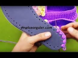 Orgu Taban Kece Tabana Nasil Birlestirilir Patik Yapimi Emelce Orguler Youtube Orgu Patikler Tabata