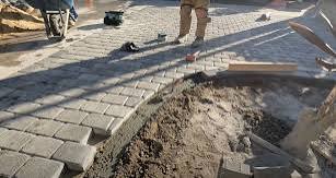 Grey solid concrete batch
