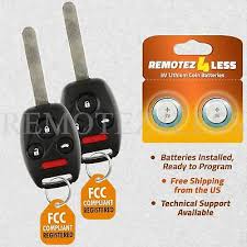 Honda key fob battery replacement remote keyless entry 2 pack ebay. 2 For 2006 2007 2008 2009 2010 2011 2012 2013 Honda Civic Remote Car Key Fob Ebay