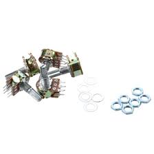 Pin = > output signals. Uxcell 5 Pcs B50k 50k Ohm 6 Pins Split Shaft Rotary Linear Dual Taper Potentiometers Amazon In Home Kitchen