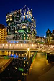 Hotel image carousel containing 28 slides. Inntel Hotel In Zaandam Illuminated At Night Netherlands Stock Photo Crushpixel