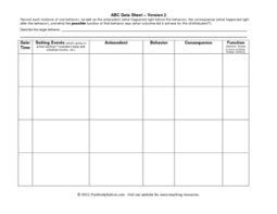 Abc Data Sheet Version 2 Worksheet For Kindergarten 8th