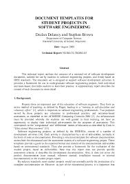 Add a minimalist design to your resume. Pdf Document Templates For Student Projects In Software Engineering Hany Masri Academia Edu
