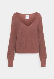 Abercrombie Fitch Friendly Slouchy Vneck Jumper Burlwood Brown Zalando Co Uk
