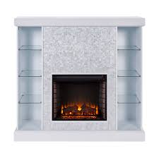 Maybe you would like to learn more about one of these? Calfyre Mosaic Tiled Curio Fireplace Traditional White Walmart Com Walmart Com